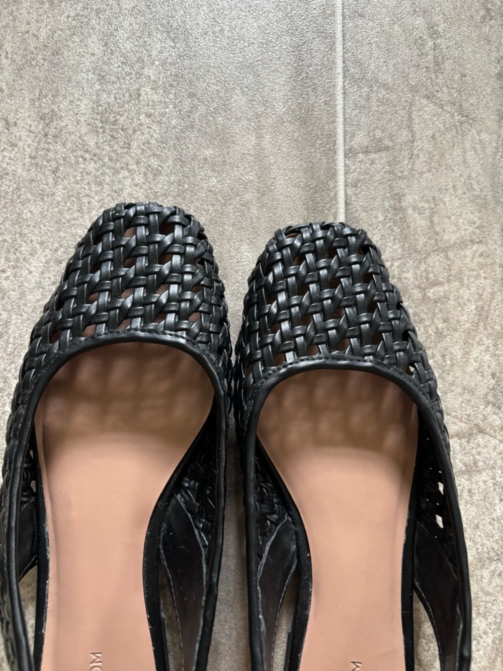 Arabella Woven Slingback Flat Black 7.5 - Picture 3 of 8